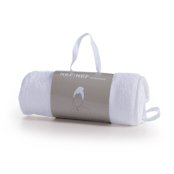 Πετσέτα Μαλλιών Nef-Nef Sandy White 61x24