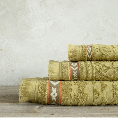 Πετσέτα Μπάνιου Nima Marise Beige Gold 70x140