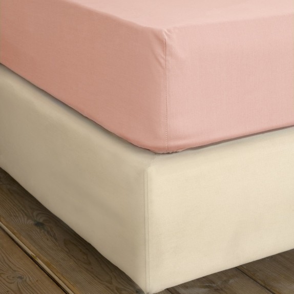 Σεντόνι King Size με Λάστιχο Nima Unicolors Pinkie...