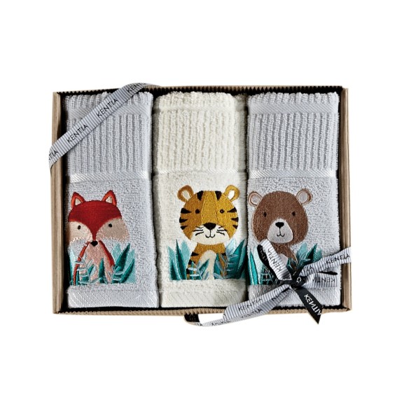 Σετ Βρεφικές Πετσέτες 3 Τεμαχίων Kentia Arlekin 232 40x70