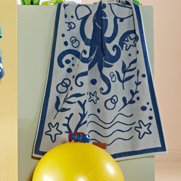 Παιδική Πετσέτα Θαλάσσης Βελουτέ Kentia Triton...