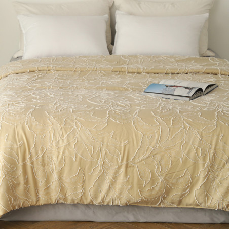 Κουβερλί Υπέρδιπλο Melinen Kira Beige 220x240