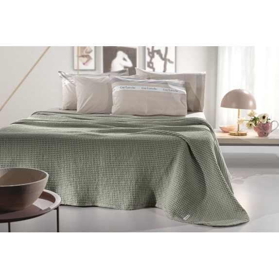 Κουβέρτα Πικέ Υπέρδιπλη Guy Laroche Eternity Olive 230x240