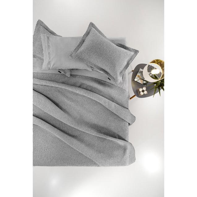 Κουβέρτα Μονή Guy Laroche Vigo Anthracite 160x260