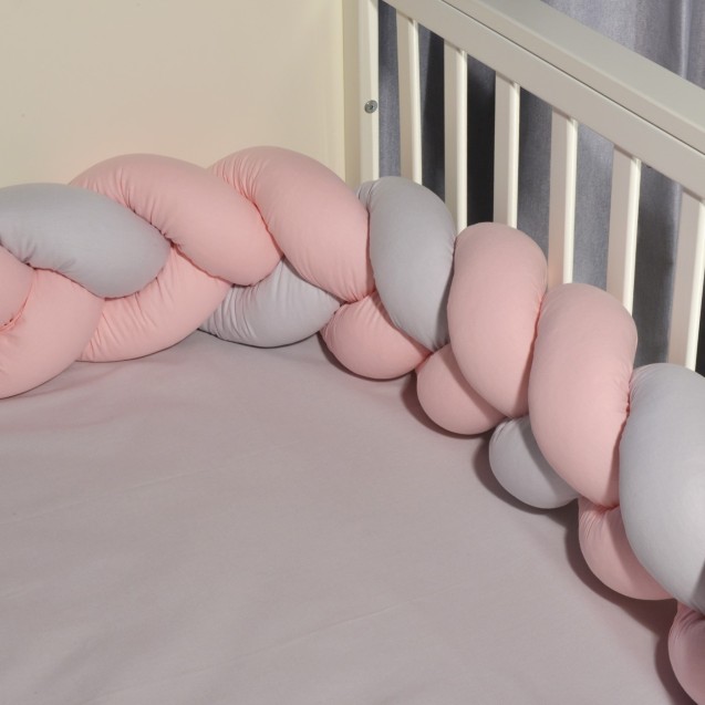 Πάντα Πλεξούδα Baby Oliver des. 3205 Ροζ-Γκρι...