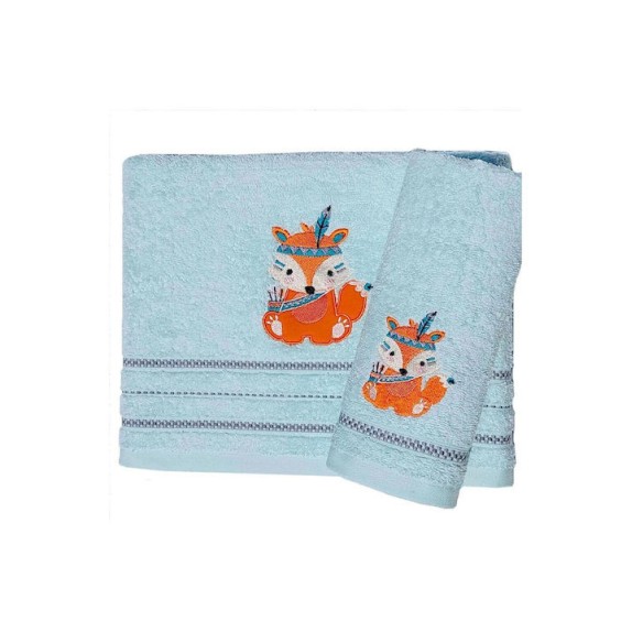 Σετ Βρεφικές Πετσέτες 2 Τεμαχίων Morven 22020 Αλεπού Μέντα