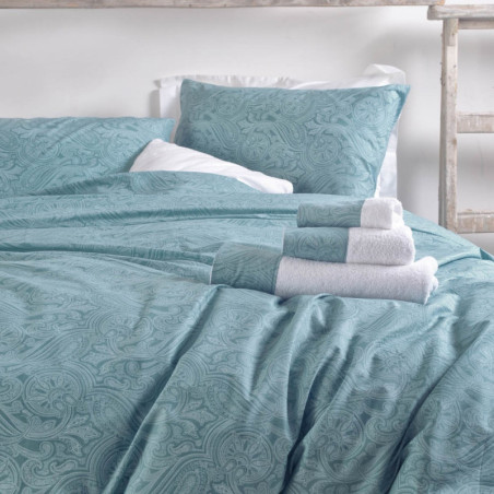 Σετ Σεντόνια King Size 4 Τεμαχίων Rythmos Charisma Τυρκουάζ 270x290