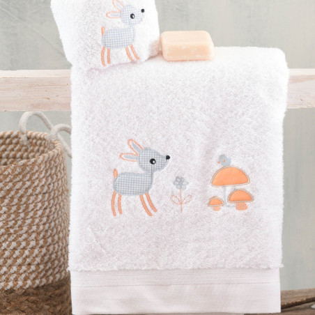 Σετ Παιδικές Πετσέτες 2 Τεμαχίων Rythmos Floppy Σιέλ