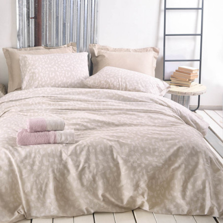 Σετ Μαξιλαροθήκες 2 Τεμαχίων Rythmos Oliver Μπεζ 50x70