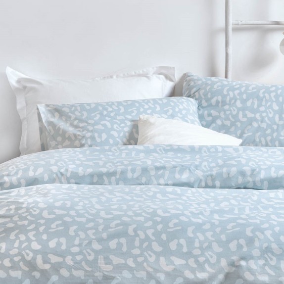 Σετ Σεντόνια Υπέρδιπλα 4 Τεμαχίων Rythmos Oliver Μπλε...