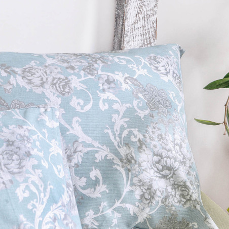 Σετ Παπλωματοθήκη Υπέρδιπλη 3 Τεμαχίων Rythmos Quin Μπλε 225x250