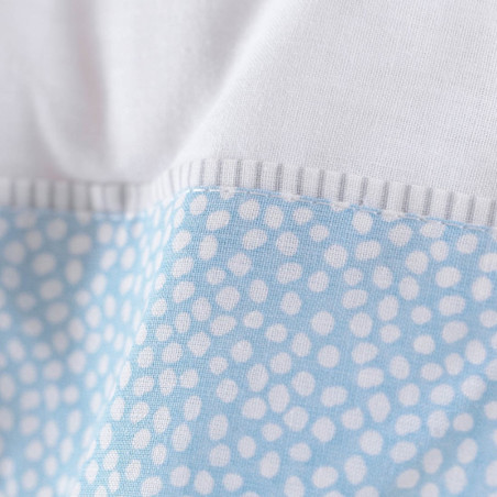 Σετ Σεντόνια Κούνιας 3 Τεμαχίων Rythmos Rabbitty Σιέλ 100x160