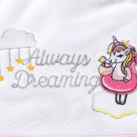 Σετ Βρεφική Κάπα και Γάντι Rythmos Pink Unicorn