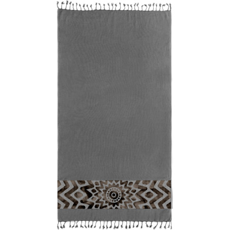 Πετσέτα Θαλάσσης Παρεό Guy Laroche Pestemal 17 Anthracite 90x170