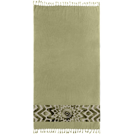 Πετσέτα Θαλάσσης Παρεό Guy Laroche Pestemal 17 Khaki 90x170