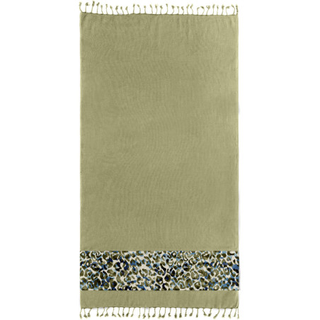 Πετσέτα Θαλάσσης Παρεό Guy Laroche Pestemal 18 Khaki 90x170