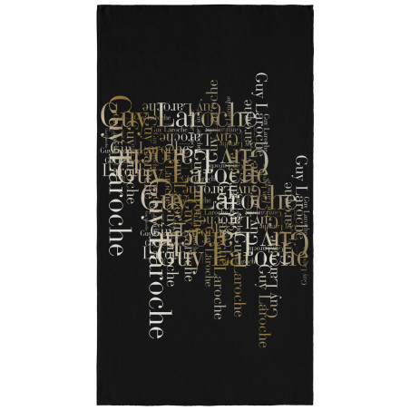 Πετσέτα Θαλάσσης Βελουτέ Guy Laroche Velour Printed 2103 Golden 100x175