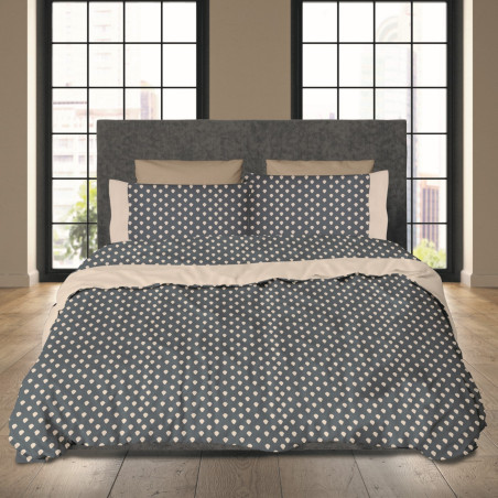 Σετ Σεντόνια King Size με Λάστιχο 4 Τεμαχίων Makis Tselios Drops 180x205+40