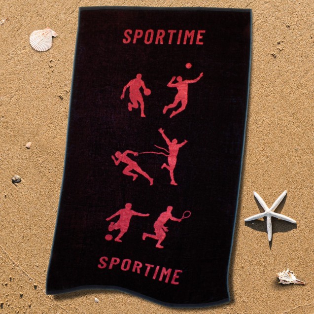 Πετσέτα Θαλάσσης Βελουτέ Sb Home Sport Time...