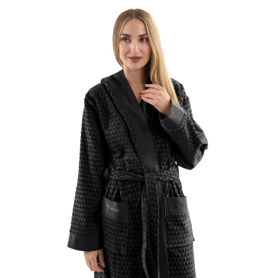 Μπουρνούζι με Κουκούλα Guy Laroche Tokyo Black