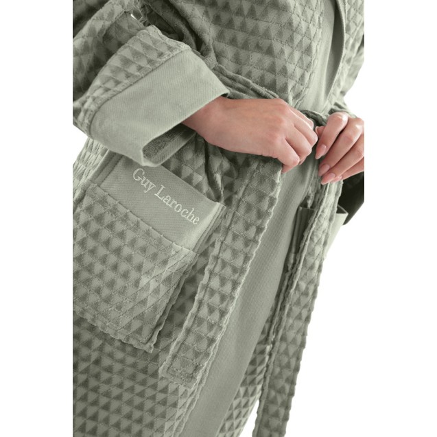 Μπουρνούζι με Κουκούλα Guy Laroche Tokyo Khaki