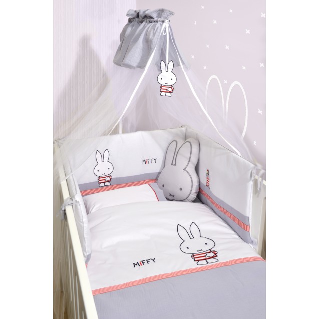 Σετ Προίκας 9 Τεμαχίων Miffy Des. 65 Γκρι