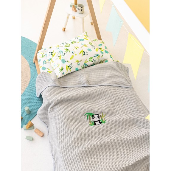 Κουβέρτα Πικέ Κούνιας Palamaiki Candy Fog 100x150