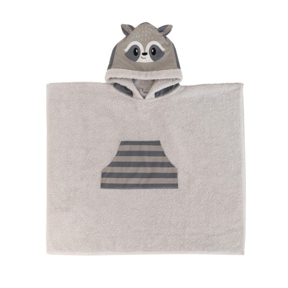 Παιδικό Πόντσο με Κουκούλα Palamaiki Raccoon