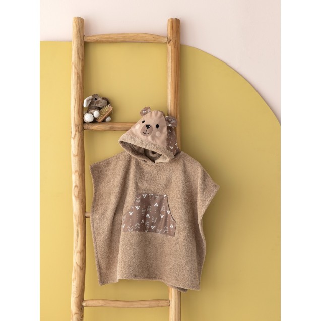 Παιδικό Πόντσο με Κουκούλα Palamaiki Teddy