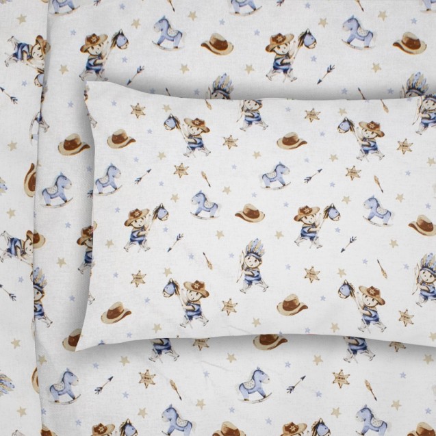 Βρεφική Μαξιλαροθήκη Dimcol Wild West 540 35x45