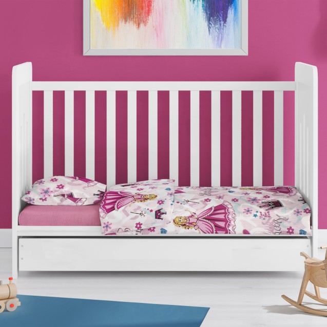 Παπλωματοθήκη Κούνιας Dimcol Princess 390 120x160