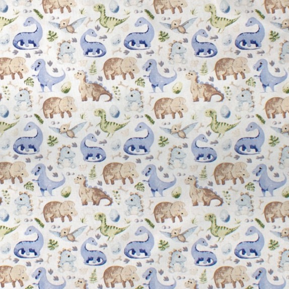 Σεντόνι Λίκνου Dimcol Dinosaur 517 80x110