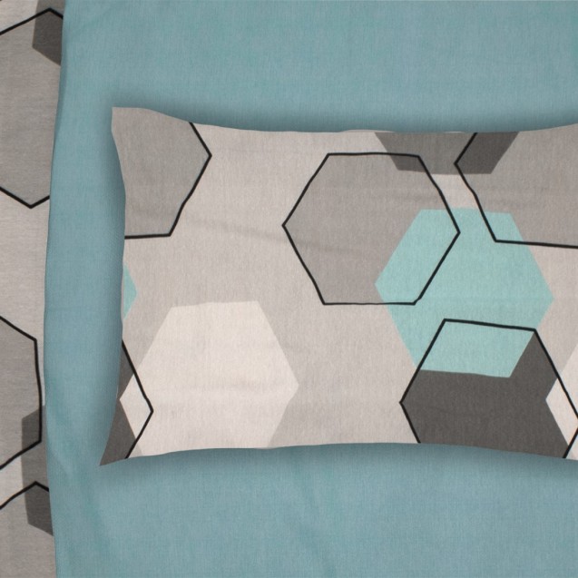 Μαξιλαροθήκη Dimcol Hexagon 395 50x70