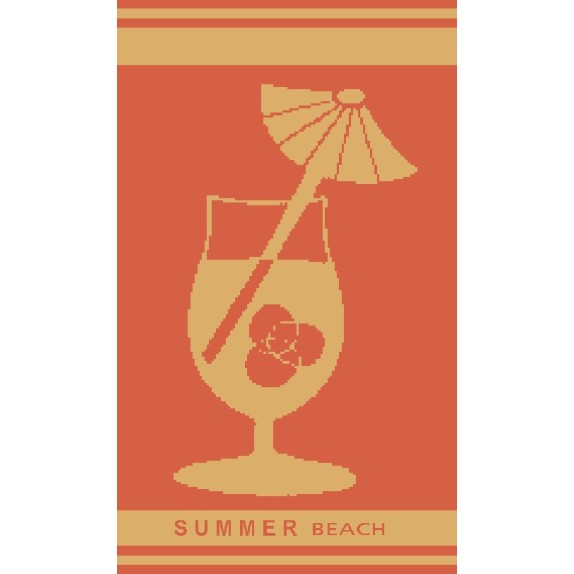 Πετσέτα Θαλάσσης Βελουτέ Dimcol Ζακάρ 221 87x165