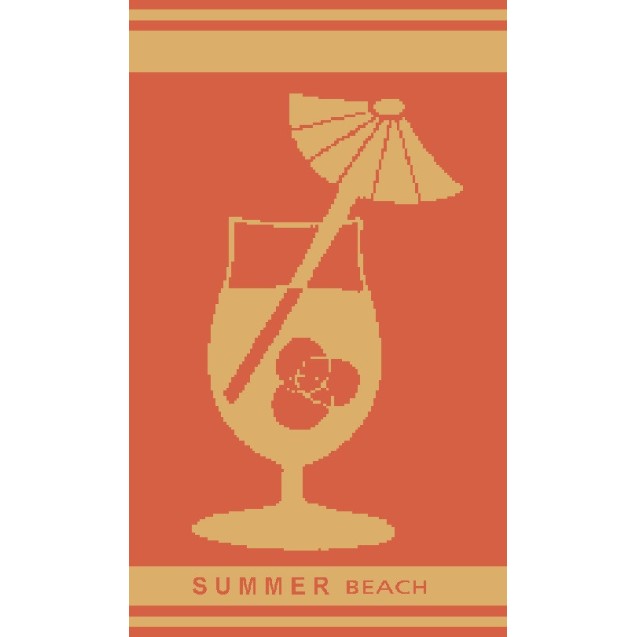 Πετσέτα Θαλάσσης Βελουτέ Dimcol Ζακάρ 221 87x165