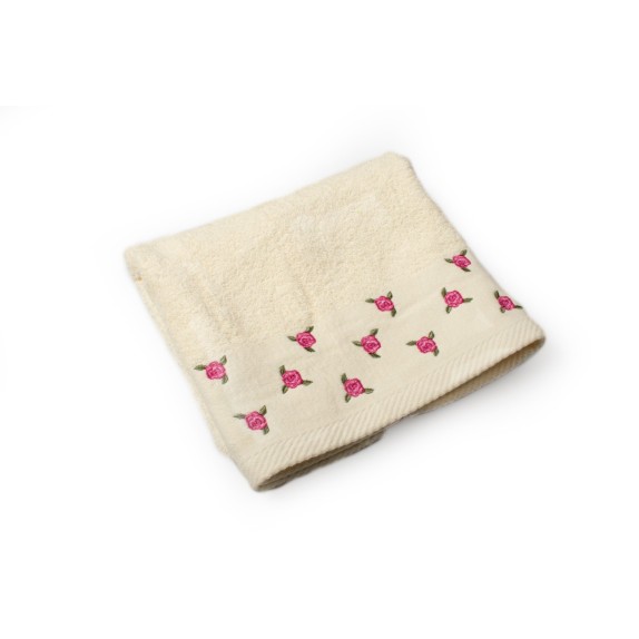 Πετσέτα Προσώπου Dimcol Ανθάκι Εκρού 50x90