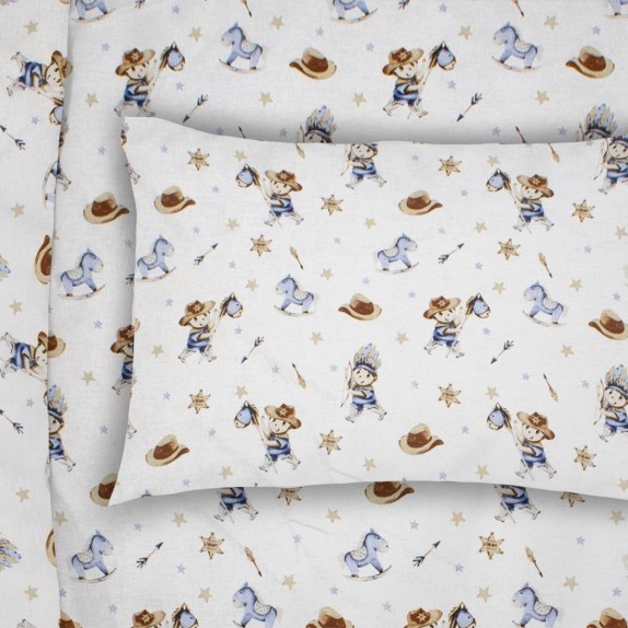 Παιδική Μαξιλαροθήκη Dimcol Wild West 540 50x70