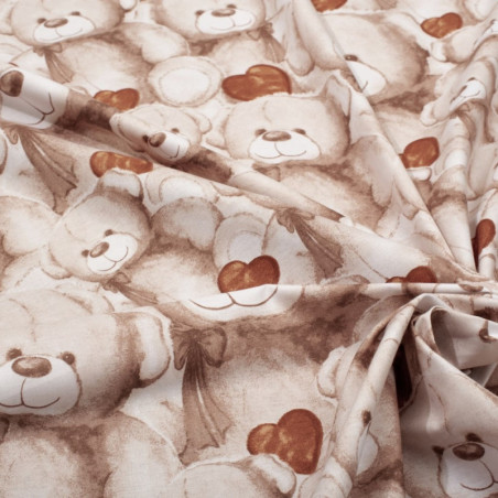 Σετ Παιδικό Σεντόνι Μονό και Μαξιλαροθήκη Dimcol Teddy Bear 535 160x240