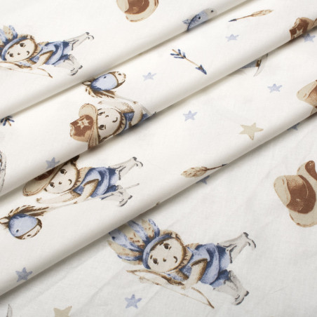 Σετ Παιδικό Σεντόνι Μονό και Μαξιλαροθήκη Dimcol Wild West 540 160x240