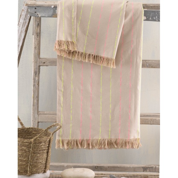 Ριχτάρι Τριθέσιου Rythmos Sezane Μπεζ 180x280