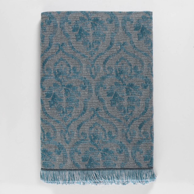 Ριχτάρι Πολυθρόνας Rythmos Medallion Πετρόλ...