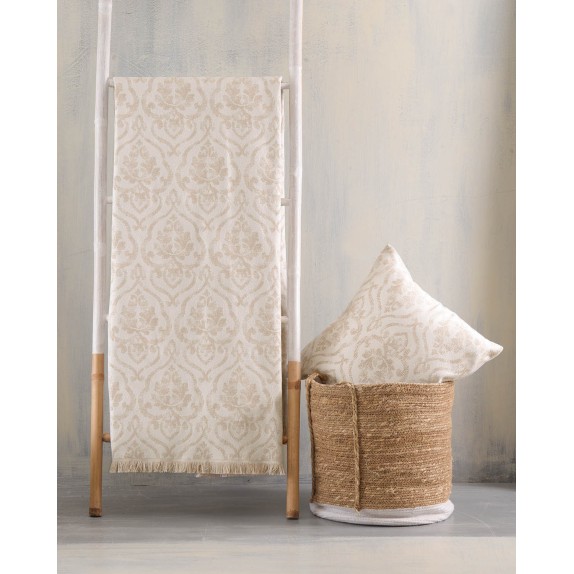 Ριχτάρι Τριθέσιου Rythmos Medallion Εκρού-Μπεζ 180x280