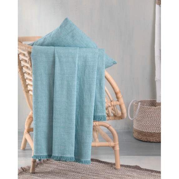 Ριχτάρι Πολυθρόνας Rythmos Mauricio Μπλε 180x160