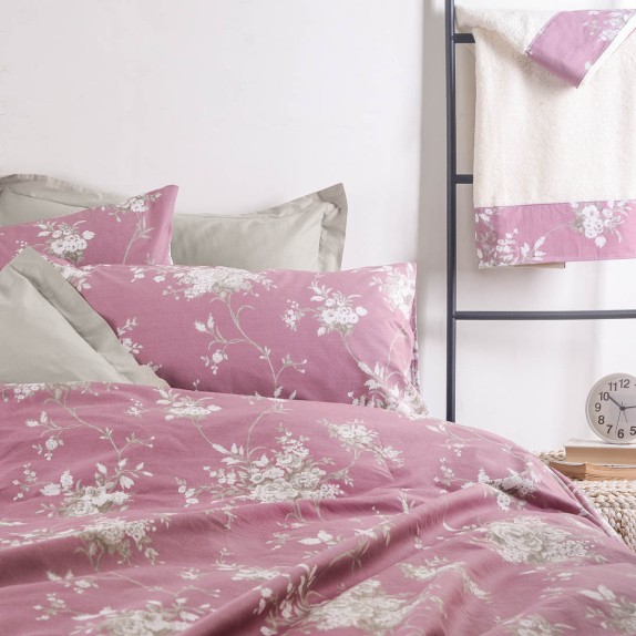 Σετ Πετσέτες 3 Τεμαχίων Rythmos Mathilde Ροζ