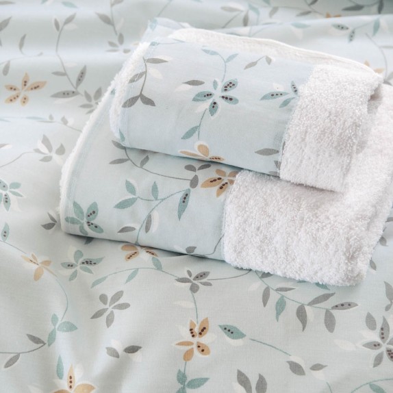 Σετ Πετσέτες 3 Τεμαχίων Rythmos Carlin Μπλε