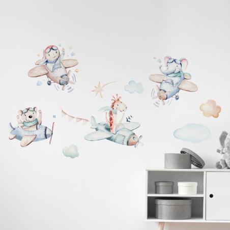 Αυτοκόλλητα Τοίχου Βινυλίου Ango Airplanes 18313