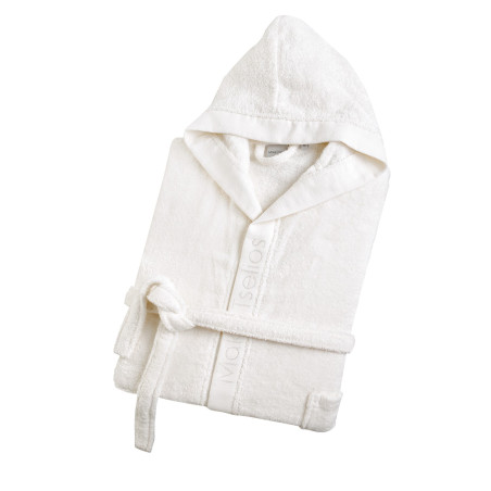 Μπουρνούζι με Κουκούλα Makis Tselios Helmi-1 White