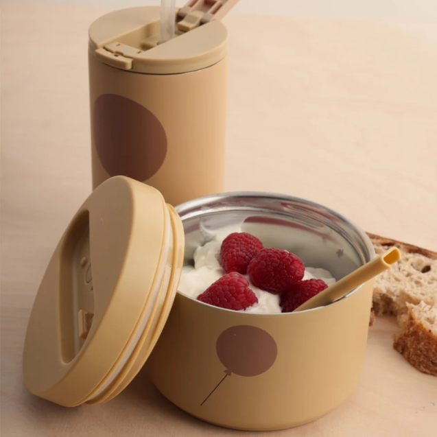 Θερμός Φαγητού Design Letters Small Μπεζ 330ml...