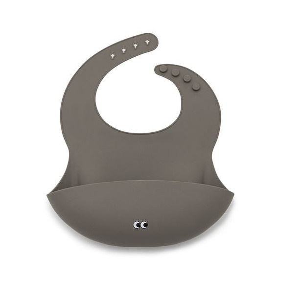 Σαλιάρα Σιλικόνης Noui Noui Warm Grey NN12118