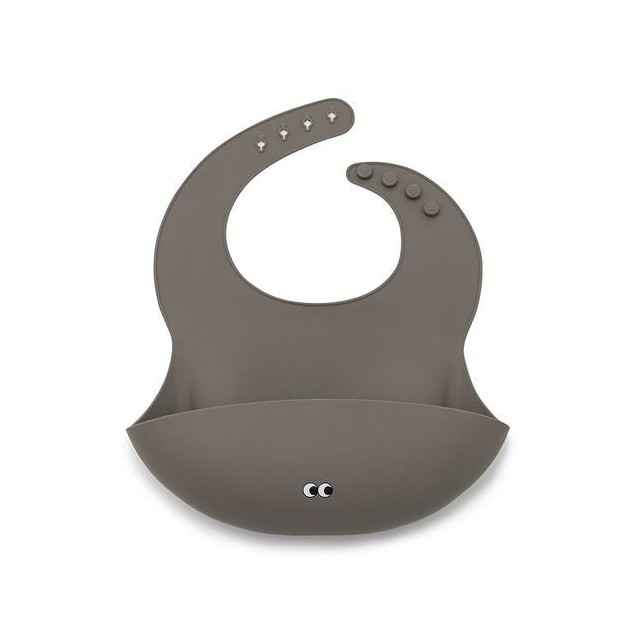 Σαλιάρα Σιλικόνης Noui Noui Warm Grey NN12118